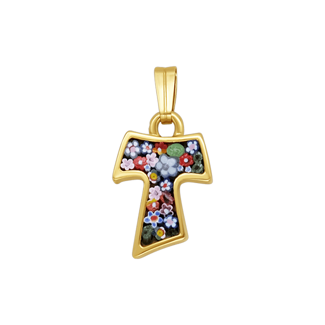 TAU HANGER - MICROMOSAIC JEWELRY - GOLD METAL
