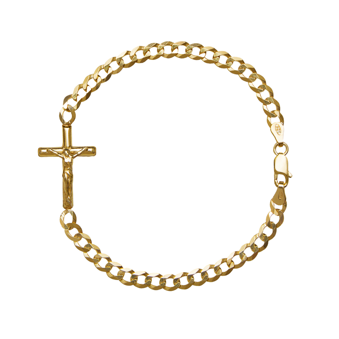 CROSS - BRACELET - VERMEIL SILVER