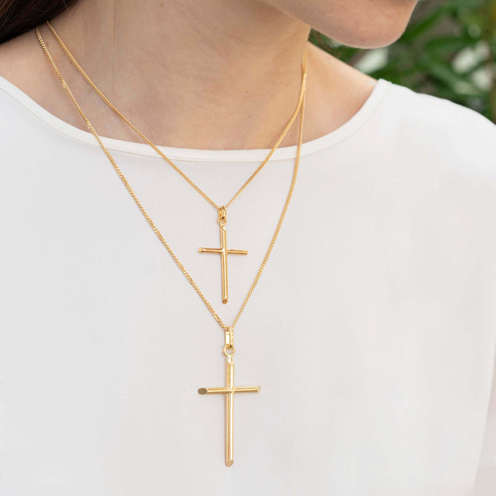 CLASSIC CROSS PENDANT - VERMEIL SILVER